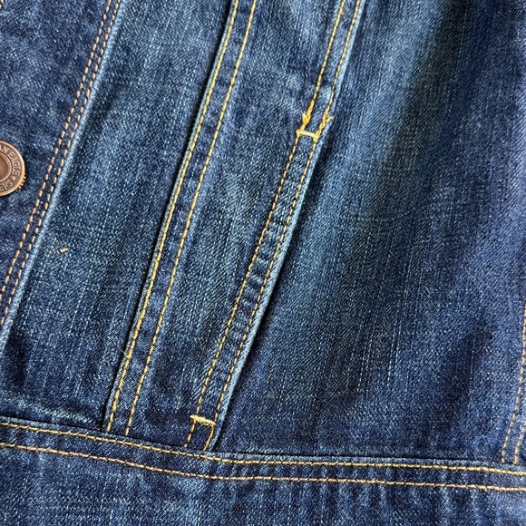 American Eagle Women’s Dark Wash Denim Jacket - Picture 5 of 12